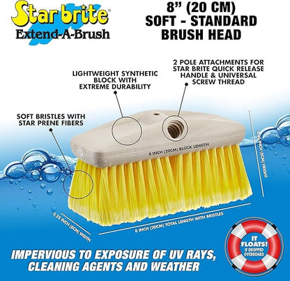 Star brite Economy Handle & Economy Brush Combo - style: Yellow, Soft