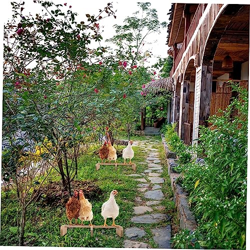Sosoport Wooden Chicken Perch Stand Easy Install Roosting Bar for Chickens and Birds Natural Wood for Foot Exercise for Roosters and Hens Suitable for Birds