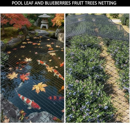 50 x 50 ft Aviary Bird Netting Chicken Netting Commercial Grade Heavy Duty Knotted 2 inch Mesh for Chicken Coops Poultry Blueberries Fruit Trees Net Aviary Garden - size: 50 x 50ft, 2 inches