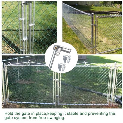 Podoy 36" Chain Link Drop Rod for Double Gate,Heavy Duty Pull Style Latch for 1-3/8" Chain Link Fence Frame,Rust-Resistant Galvanized Steel Chain Link Fence Gate Latch - size: 1-3/8" × 36" (1 PACK)