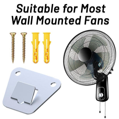 2 Pack Wall Fan Mounting Brackets - Universal Fit Thick Steel Wall Mount Fan Brackets Holders with Fastening Screws(2 Pack)