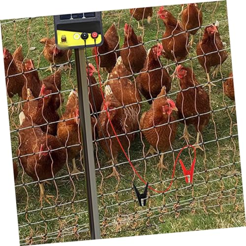 2pcs Electric Netting Fence Jump Leads Solar Fence Charger Connect Wire Pp Material Weatherproof Simple Clip Fencing System Accessories