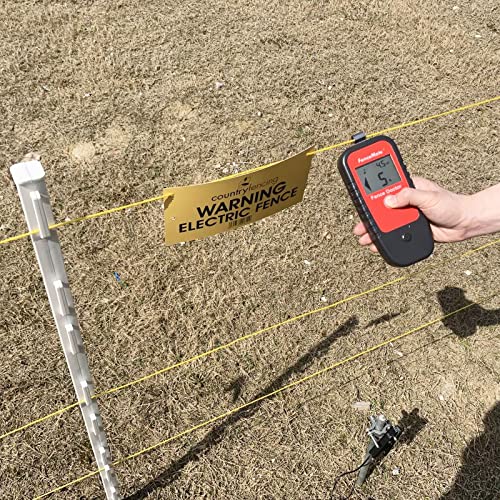 FenceMate Digital Fence Tester Fault Finder for Fence Volt up to 19.9 kV | Cordless Fence Detector up to 19,900 V, Fence Scout, Diagnose Current (Amp) & Flow Direction, 9V Battery, Belt Clip Included