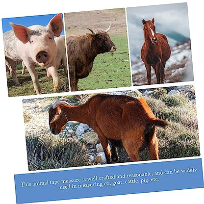 Animal Weight Measure Tape for Cattle and Pigs Waterproof Weight Tape Measure Livestock Measuring Tool 1.5m Length Style