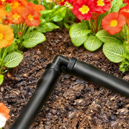 60 Pack Drip Irrigation 1/4" Barbed Elbow Fittings, Drip Line Barbed 90 Degree Elbow Connectors for 1/4 Inch Irrigation Tubing Micro Irrigation Connection Parts for Garden Sprinkler Systems - size: 1/4 Inch Elbow-60P