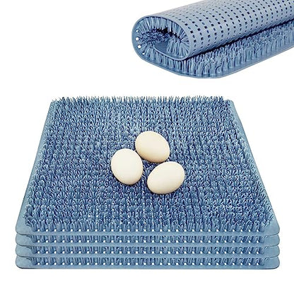 4PCS Washable Chicken Nesting Pads for Laying Eggs, Silicone Nesting Pads for Chicken Coop, Chicken Nesting Box Pads, Chicken Coop Accessories - size: 4PCS