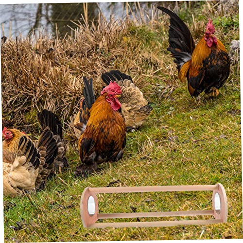 Levemolo Wooden Chick Mirror Perch Adjustable Bird Stand for Chickens Parrots and Small Birds and Playtime Accessories