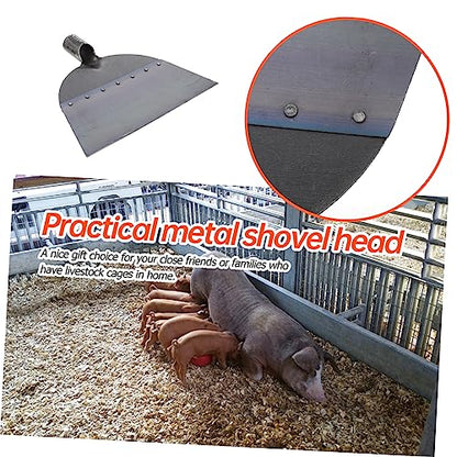 Totority Pig Manure Chicken Manure Shovel Long Handle Scoop Shovel Replacement Head for Home Use