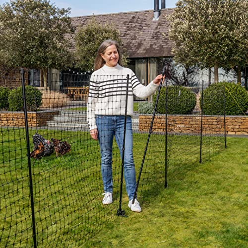 Omlet Chicken Fencing | High Poultry Netting with Door | Significantly Higher Than Other Moveable Fencing Options on The Market | Give Your Chickens More Space | 39ft - size: 39ft