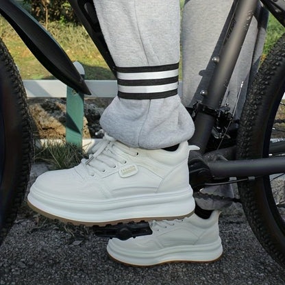 30 Pcs Bicycle Reflective Leg Straps Mountain Bike Pants Cuffs, Night Running Safety Warning Gear, Windproof Cycling Accessorie - color: Green