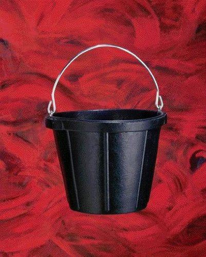 Rubber Pail- Black 10 Quart - N200 Black