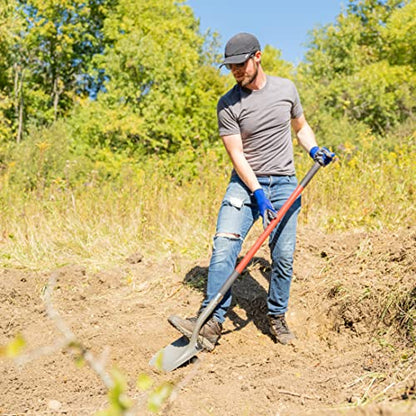 Radius Garden 58-in Long Handle Round-Point Shovel, Steel Shaft, Steel - style: Long-Handle, Round Point