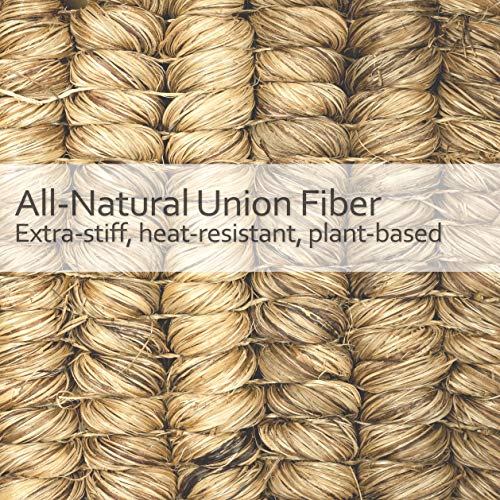 Redecker Union Fiber Scrub Brush with Oiled Beechwood Bow-Shaped Handle, 8-5/8-Inches - color: Union Fiber With Bow-shaped Beechwood Handle, size: 8-5/8-inches