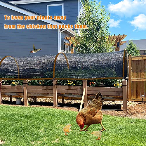 Shade Cloth - for Plants Greenhouse, 70% Sunblock Shade Sails -for Outdoor Garden Pergola Patio Lawn Sun Shade Cloths for Kennel Chicken Coop Easier to Hang Plant Shade Net Cover - size: 6.5'x16'