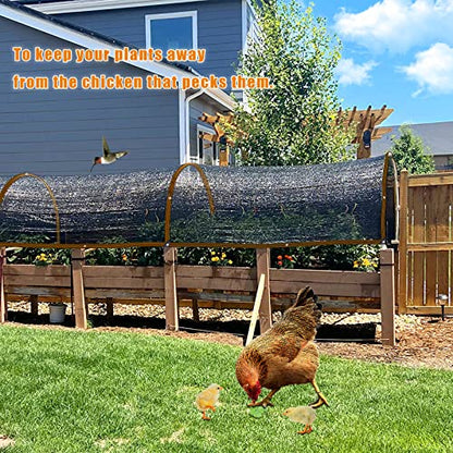 Shade Cloth - for Plants Greenhouse, 70% Sunblock Shade Sails -for Outdoor Garden Pergola Patio Lawn Sun Shade Cloths for Kennel Chicken Coop Easier to Hang Plant Shade Net Cover - size: 6.5'x16'