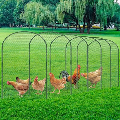 2.1 x 32.8 FT Portable Chicken Tunnel - Outside Chicken Coop Tunnel, Quick Install Yard Coop for Chicken, Ducks, Rabbits & More