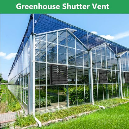 AIWFL 18 Inch Aluminum Automatic Exhaust Shutter Louver Vent, Automatic Gravity Shutter Louver Vent for Home Attics, Workshops, Barn, Greenhouse
