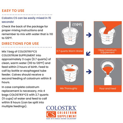IVS 2Qt Nursing Bottle Kit Colostrx CS Colostrum Supplement-Newborn Calves | Snap-On Nipple | Durable Feeding Solution | Immune Support Farm Starter Kit - size: 2 Quart – With Colostrx CS