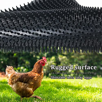 Washable Chicken Nesting Pads 6 Pack Chicken Coop Accessories, Pad for Duck, Chicken Coops Nesting Boxes, Cuttable and Reusable Egg Laying Mats for Coops Hen House Poultry Eggs Protecting, 14"x11.8"