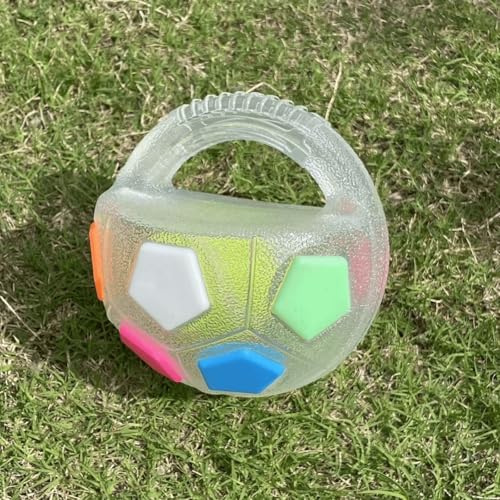 Tough Durable Ball Toy for Aggressive Chewers Ball in Bottle Strong Rubber Football Dog Chew Fetch Toy for Medium Large Breeds - color: Black