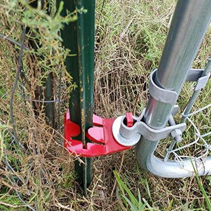 T-Post Gate Hinge Pins - Heavy Duty Gate Hanger, Hang a gate of Any Farm or Garden from a Metal T Post, Steel Gate Hinges Target Hanger, Easy to Install - size: 1 Pack