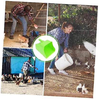 Mipcase Multifunctional Livestock Feed Scoop Durable Material Shovel for Poultry Feeding Lightweight and Comfortable Handle for Farm Use