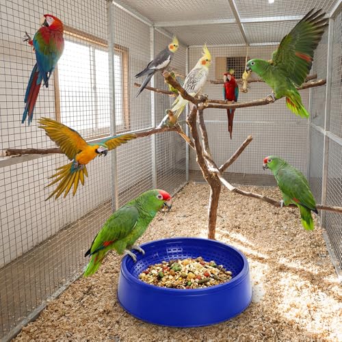 Eorbow 10 Pack Pigeon Nest Bowls, Durable Plastic Bird Breeding Basin, Breathable Egg Rest Beds for Quails Doves and Small Birds, Pet Cage Supplies