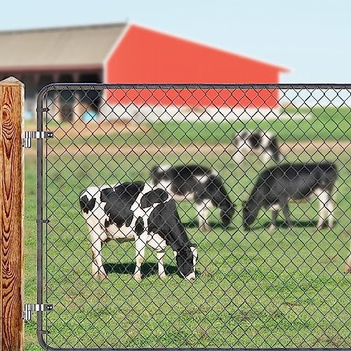 Insaga Wall Mount Fence Gate Hinge Heavy Duty Farm Gate Hinges, Cast 304 Stainless Steel with Non-Welded Design to Fits 5/8" Chain Link Cattle Barn Garden Metal Gates, 4Pack - color: Fence hinge-4pcs