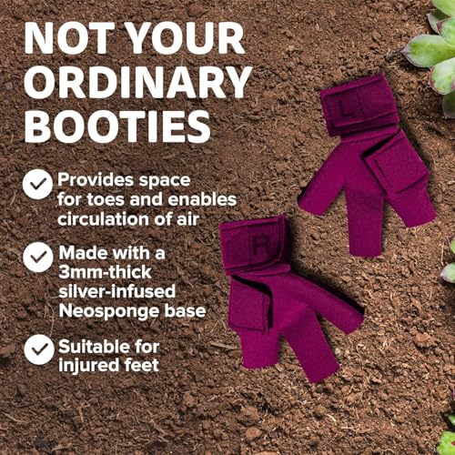 Chicken Shoes for Injured Feet – Protective Neoprene Footwear for Chicken, Open-Toe Design for Bumblefoot Relief, Made in USA (Chicken Shoes, Pink, Medium Chickens) - color: Pink