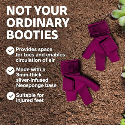 Chicken Shoes for Injured Feet – Protective Neoprene Footwear for Chicken, Open-Toe Design for Bumblefoot Relief, Made in USA (Chicken Shoes, Pink, Medium Chickens) - color: Pink