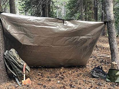 Arcturus Insulated Tarp, Reusable Heavy Duty Thermal Survival Blanket – 60x82in, Reflects 90% Body Heat, Waterproof, Windproof, 3-Layer Design, Reinforced Grommets, Orange - color: Orange