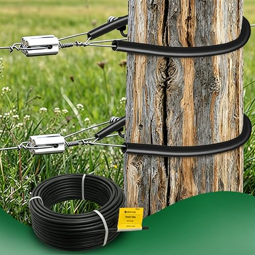 Black Electric Fence Insulator Tube 50ft for 12-1/2 Gauge Wire | Durable polyethylene insulator tube, designed for corner & end posts of electric fencing systems