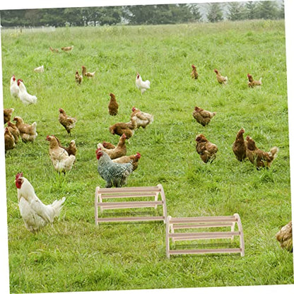 UKCOCO Natural Wooden Chicken Perch for Chick Brooder Rod Training Rack and Roosting Bar for Chicken Coop Chick for Young Birds and Poultry