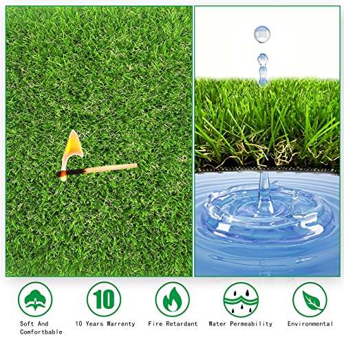 8 Pack Chicken Nesting Box Pads for Laying Eggs - 12"x12"x1.2", Washable Hen Nesting Pads for Chicken Coop, Artificial Grass Chicken Bedding Rug Carpet Synthetic for Garden Lawn Indoor Outdoor