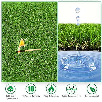 8 Pack Washable Chicken Nesting Box Pads for Laying Eggs, Artificial Grass Nesting Pads for Chicken Coop, Nesting Box Liners Bedding for Hen Lawn Indoor Outdoor - 12"x12"1.2"