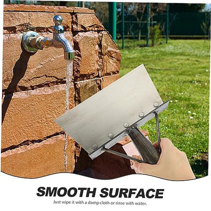 Mipcase Metal Cleaning Shovel for Poultry and Pig Farms Convenient Excrement Scooper Long Handle Heavy Duty Dung Shovel for Farm Cleaning