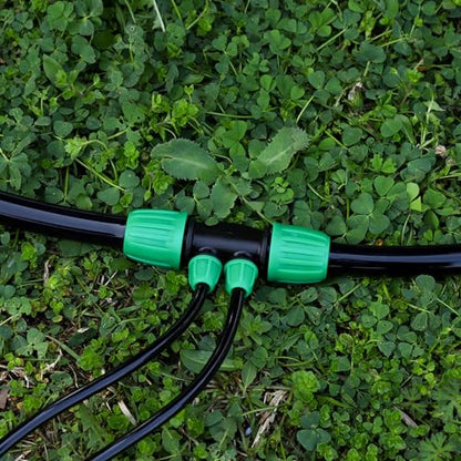 10 Pcs 1/2 to 1/4 inch Garden Hose Tubing Irrigation Fittings,4-Way Anti-Leak 1/2'' to 1/4'' Locked Barbed Drip Irrigation Tee Connectors (1/2"IDx0.6-0.63"OD) 1/2'' to 1/4'' Irrigation Tubing Fitting - size: 10 PCS 1/2" to 1/4" 4-Way Connectors