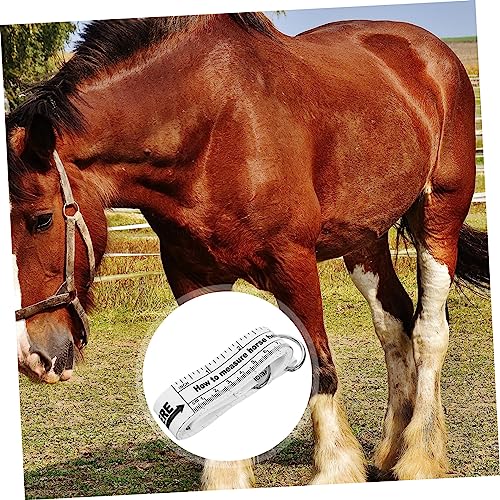 Totority Horse Measuring Tape for Livestock Reusable Weight Measure Tape for Farm Use Accurate Body and Waist Measurement and