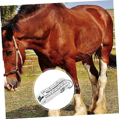 Totority Horse Measuring Tape for Livestock Reusable Weight Measure Tape for Farm Use Accurate Body and Waist Measurement and