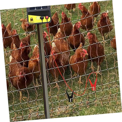 Happyyami 2pcs Electric Fence Jump Cable with Clips Durable Copper Solar Powered Fencing Wire for Livestock Weather Resistant Outdoor Use Easy Connection for Farm Protection
