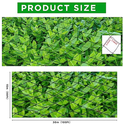 Windyun 1 PC 50' x 100' Bird Netting Bird Net Chicken Coop 2.4" Mesh Heavy Duty Deer Fence Aviary Net Reusable Fruit Tree Poultry Barrier for Garden Protection Vineyard Against Hawk Squirrel, Black - size: 50' X 100'