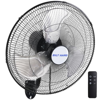 BILT HARD 20" 5200 CFM Wall Mounted Fan with Remote Control, 9-Speed Oscillating Wall Fan with DC Motor, High Velocity Whisper-Quiet Industrial Shop Fan for Garage, Warehouse - size: 20 inch DC Motor