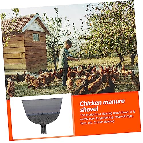 KESYOO 1pc Multifunctional Livestock Cage Shovel for Pig Manure and Chicken Excrement Lightweight Tool for Farm Cleaning Handle for Weeding and Spading - size: 30X27X2.5cm