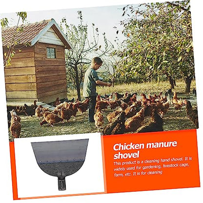 KESYOO 1pc Multifunctional Livestock Cage Shovel for Pig Manure and Chicken Excrement Lightweight Tool for Farm Cleaning Handle for Weeding and Spading - size: 30X27X2.5cm