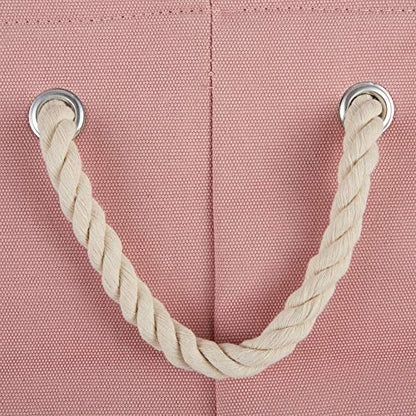 Bone Dry Pet Storage Collection Collapsible Bin, Rose, Medium Round - color: Rose, size: Medium Round