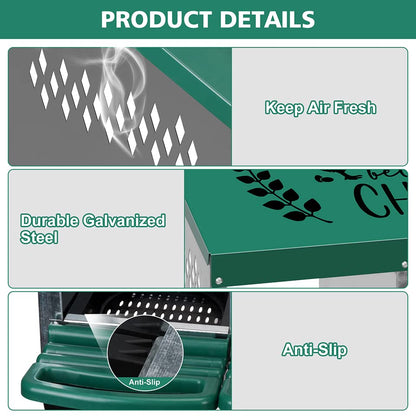 Tgeyd Nesting Boxes - 3 Holes for Laying Eggs - Chicken Brooder Box with Perch - Coops for 3 Up to 12 Chickens - size: 3 Holes