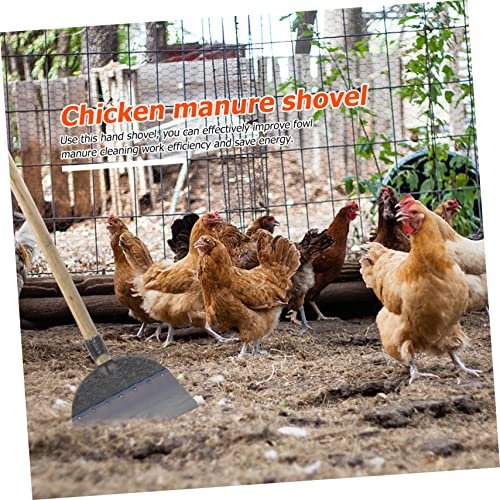 BESPORTBLE 1Pc Sturdy Shovel for Household Cleaning Premium Manual Spade for Henhouse Long Durable and Lightweight Manure Scoop for Livestock Care and Outdoor Use