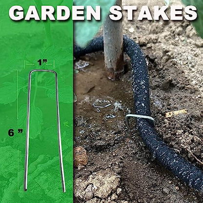 AMRITA Soaker Hose KIT,1/2inch 15ft 4Pack Rubber Garden Hose 70% Water Saving,Black Heavy Duty Soaker Hose For Garden Lawn,Garden Raised Beds.(1/2-15FTX4) - color: 1/2"×(15FT)×(4PCS)