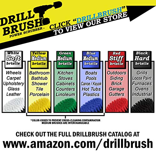 Kayak - Canoe - Yacht - Raft - Drill Brush - Boat Accessories - Fiberglass - Hull Cleaner - Cleaning Supplies - Pond Scum, Oil Residue, Weeds, Barnacles, Oxidation - Spin Brush Kit - color: Blue