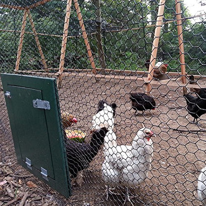 Fencer Wire 20 Gauge Black Vinyl Coated Poultry Hex Netting with 1 inch Mesh (6 ft. x 150 ft.) - size: 6 ft. x 150 ft.